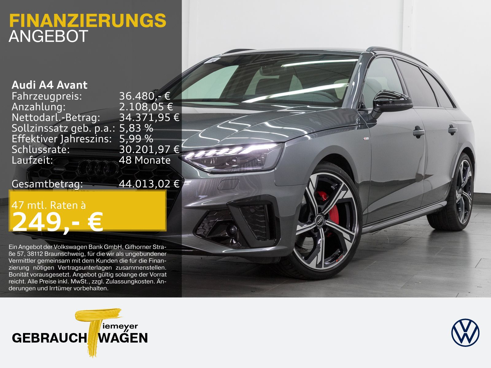 Audi A4 Avant 40 TFSI Q 2x S LINE MATRIX AHK LM19 KAM