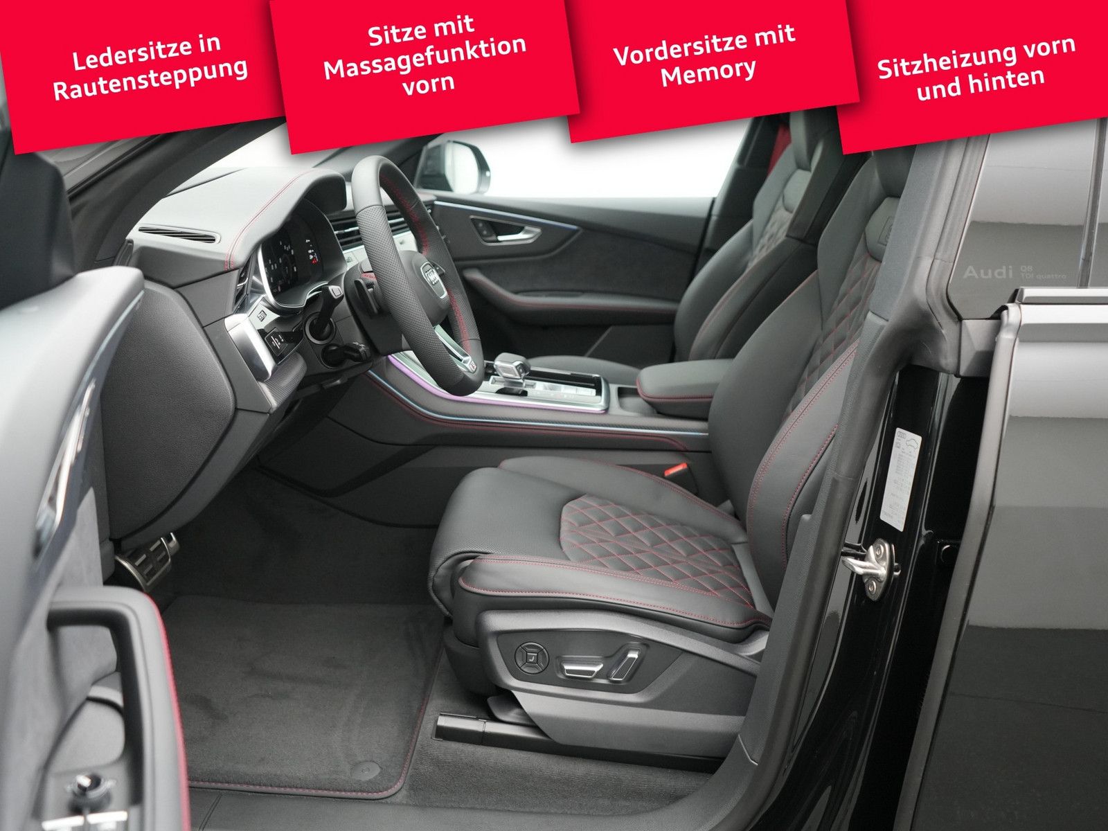 Audi Q8 S line business LASER B&O STANDHZ LEDER-RAUTE
