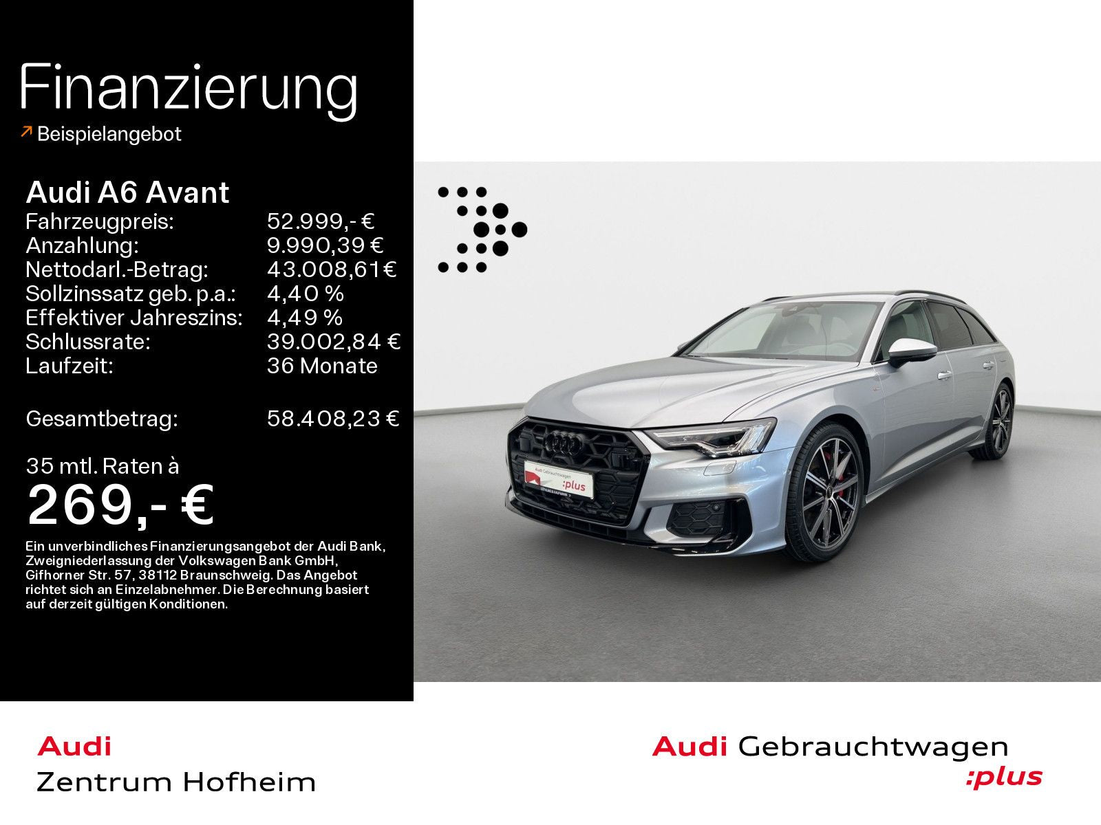 Audi A6 Avant 55 TFSIe qu 2x S line S tro*HUD*LED*Vir