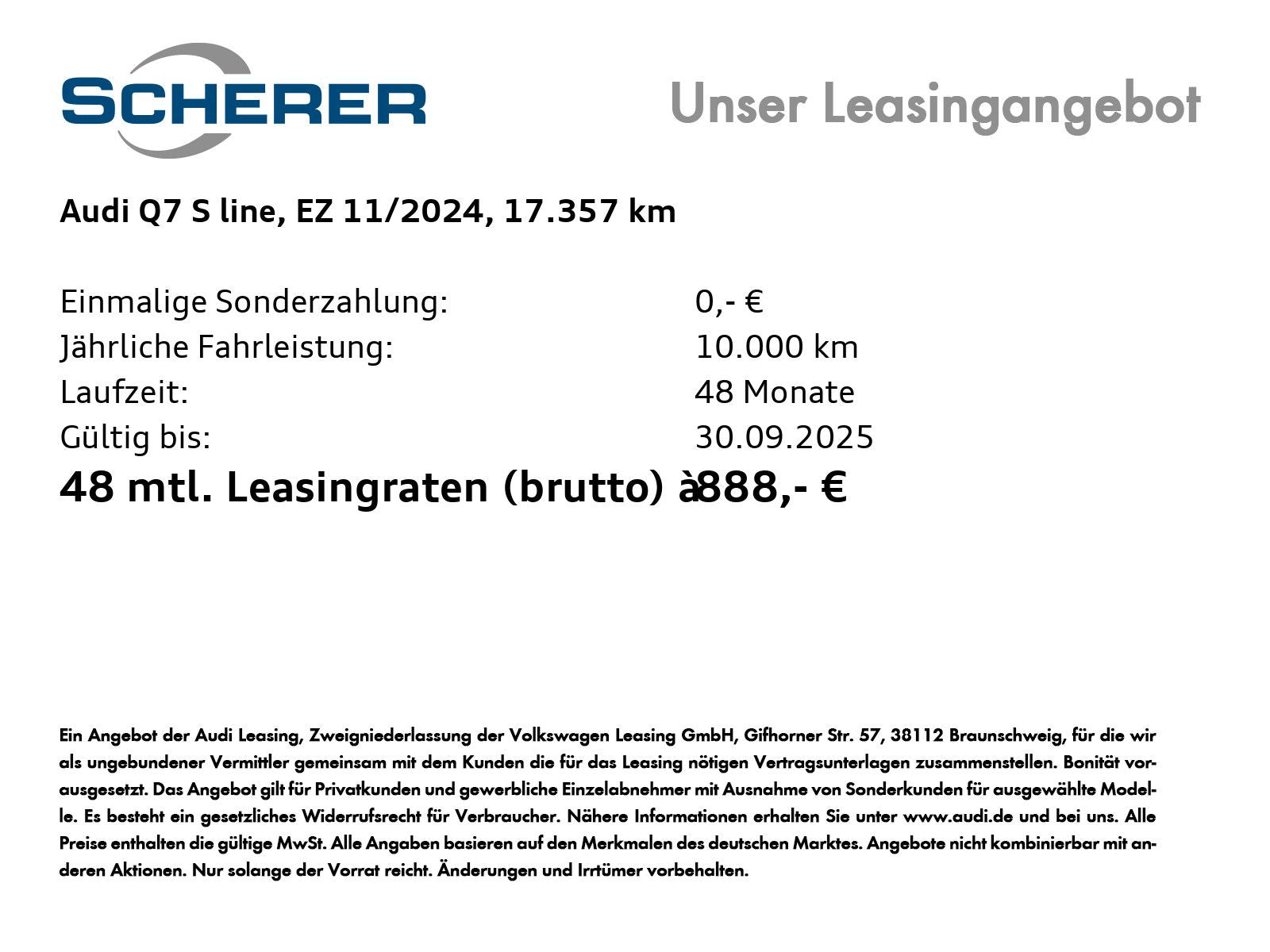 Audi Q7 S line 45 TDI quattro/Matrix LED/Head Up