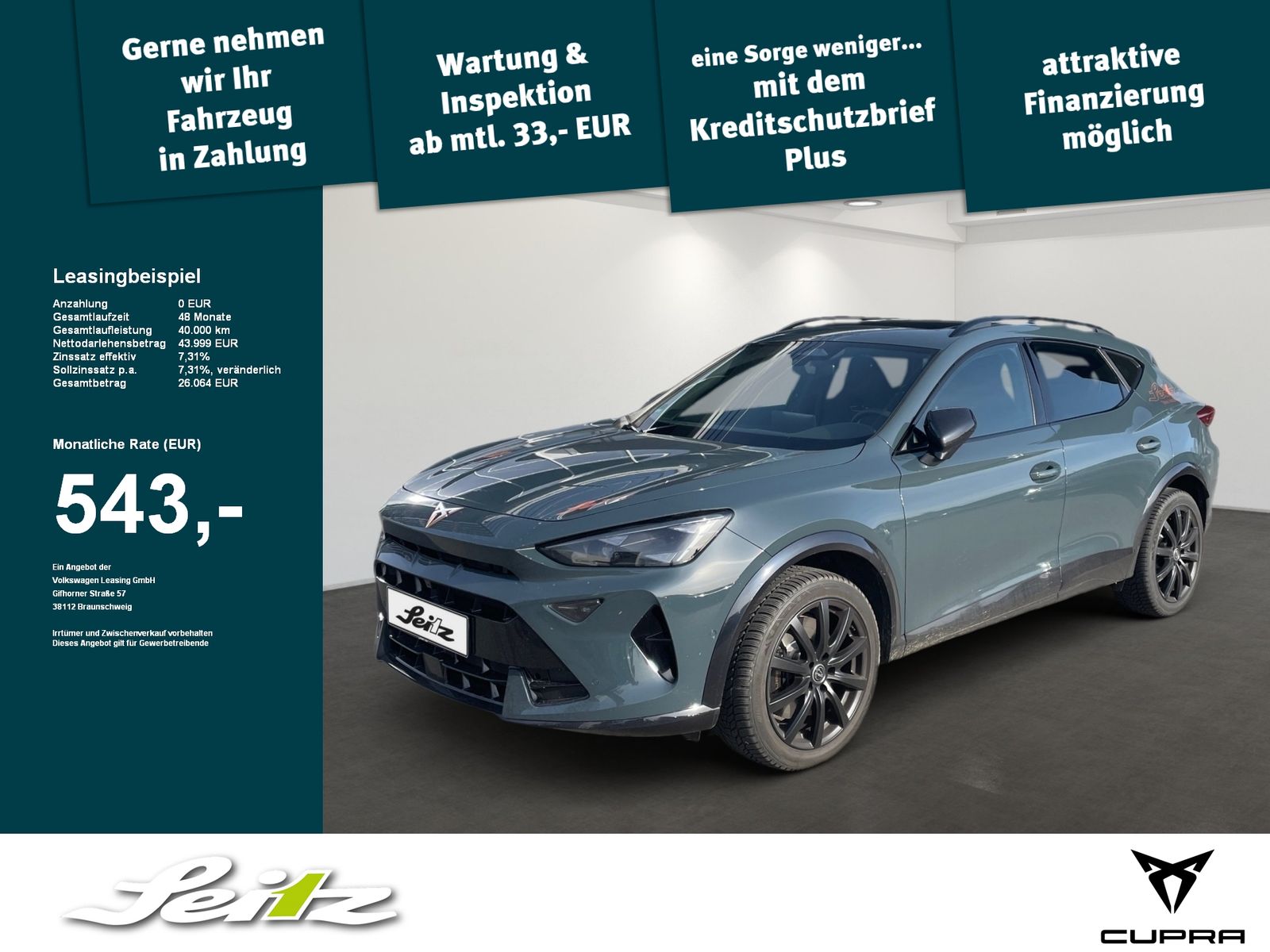 Cupra Formentor 2.0 TSI VZ Black Edition *PANO*AHK*MAT