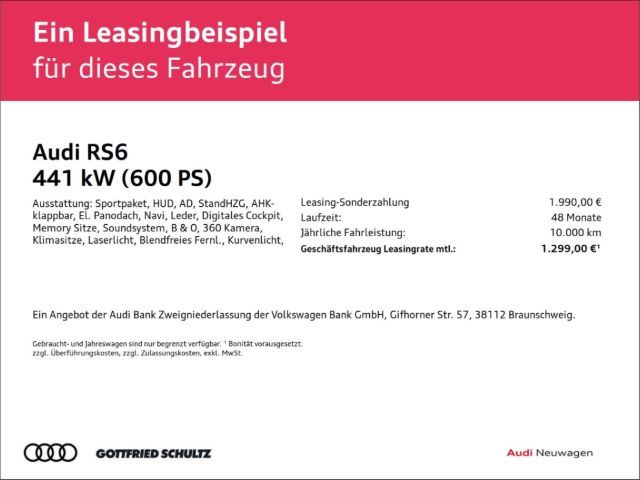 Audi RS6 AVANT RS DYNAMIKPAKET 4.0 V8 Biturbo