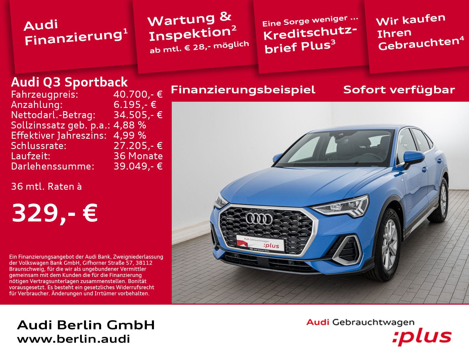 Audi Q3 Sportback S line 45 TFSI quattro - Samsaru's Car Outlet