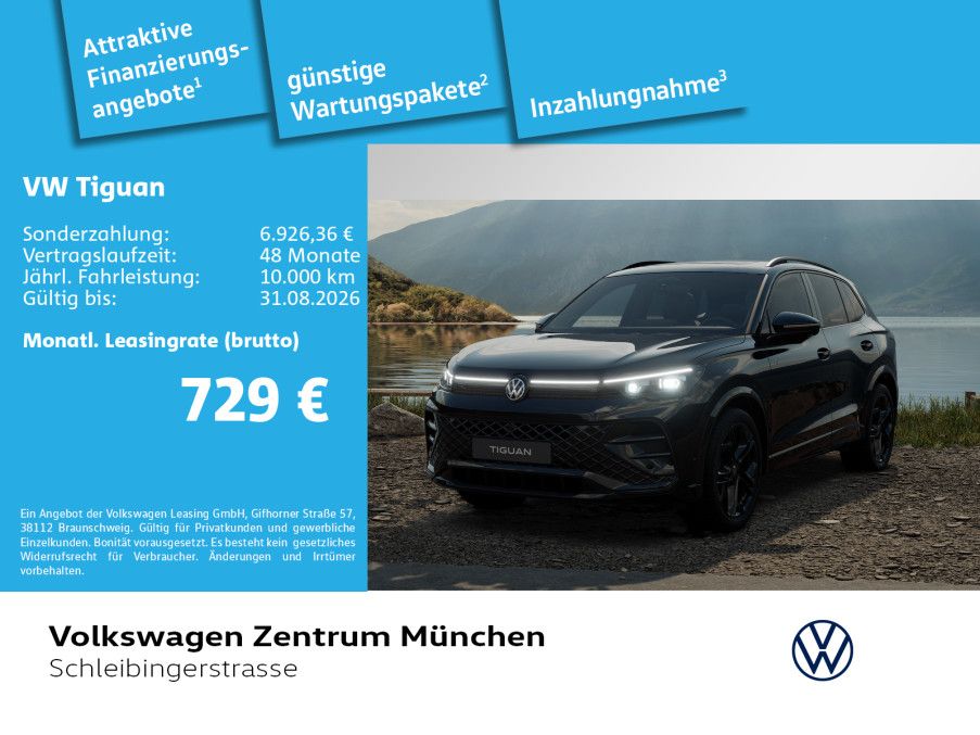 Volkswagen Tiguan R-Line 2.0 TSI 4MOT BlackStyle LEDER IQ.L