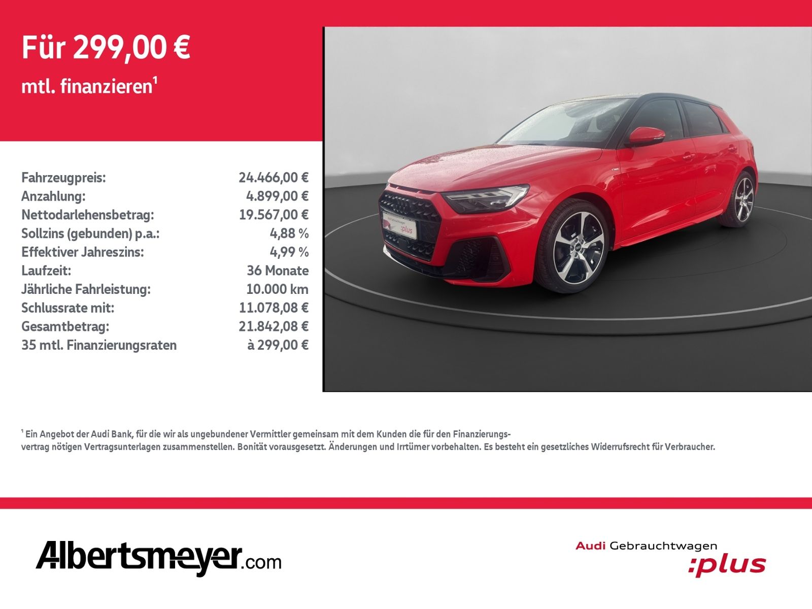 Audi A1 Sportback 1.0 TFSI S-LINE - Samsaru's Car Outlet