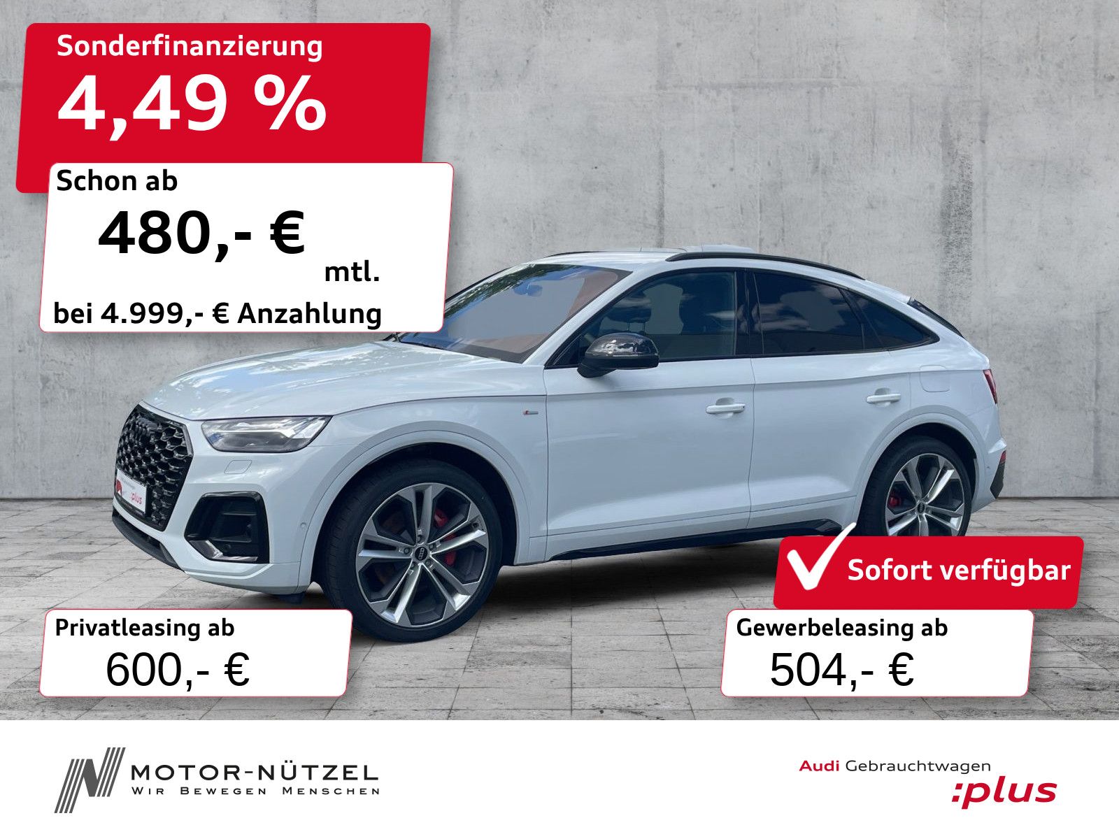 Audi Q5 Sportback 55 TFSI e QU S-LINE MATRIX+AIR+AHK