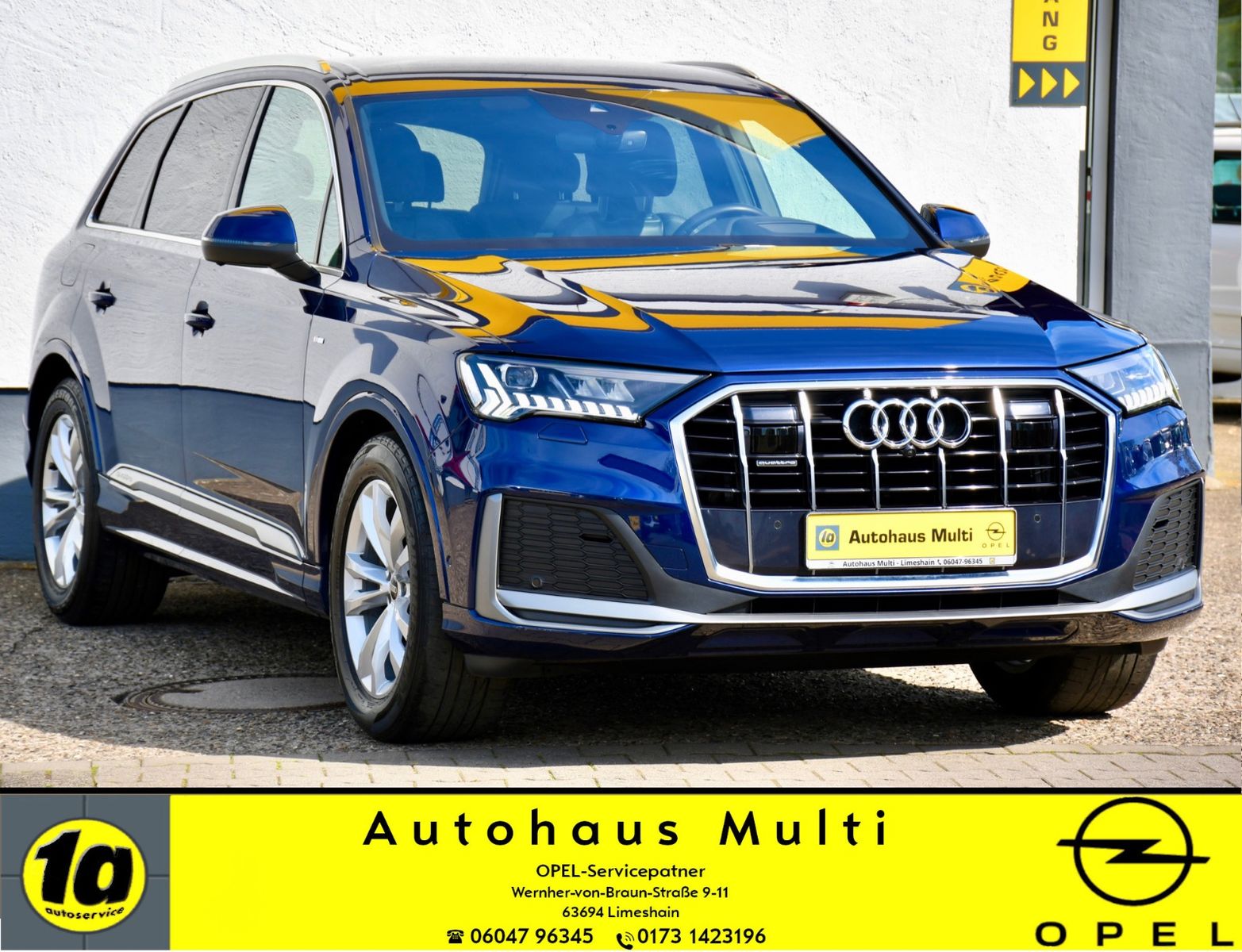 Audi Q7 45TDI qu 7Sitz S line HuD ACC MARTIX AHK 360°