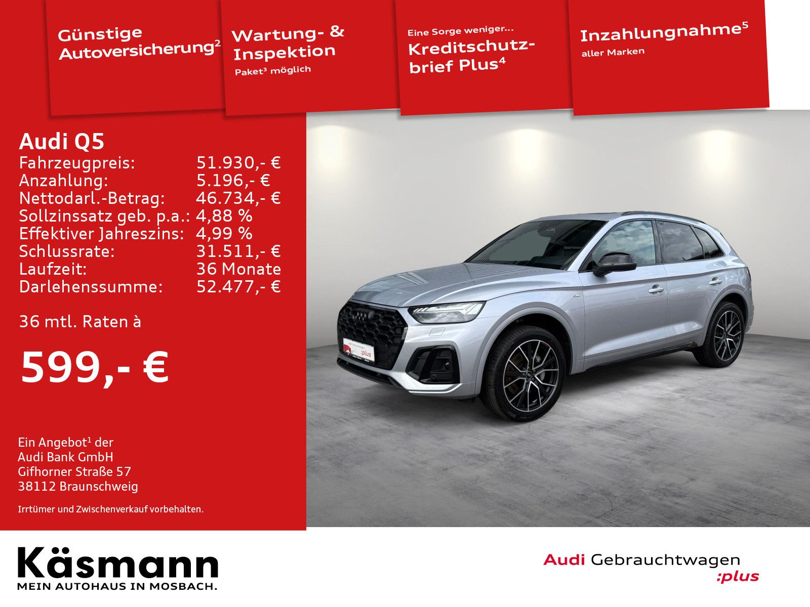 Audi Q5 S line 55TFSIe qu - Samsaru's Car Outlet