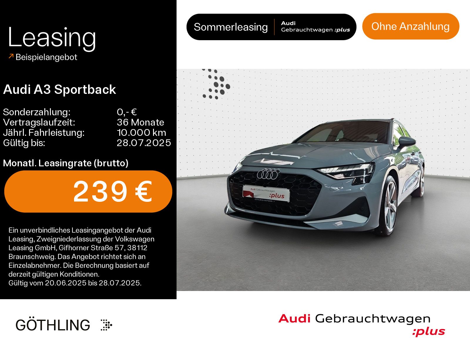 Audi A3 Sportback 30 TFSI Advanced - Samsaru's Car Outlet
