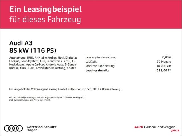 Audi A3 Sportback 30 TFSI S-tronic - Samsaru's Car Outlet