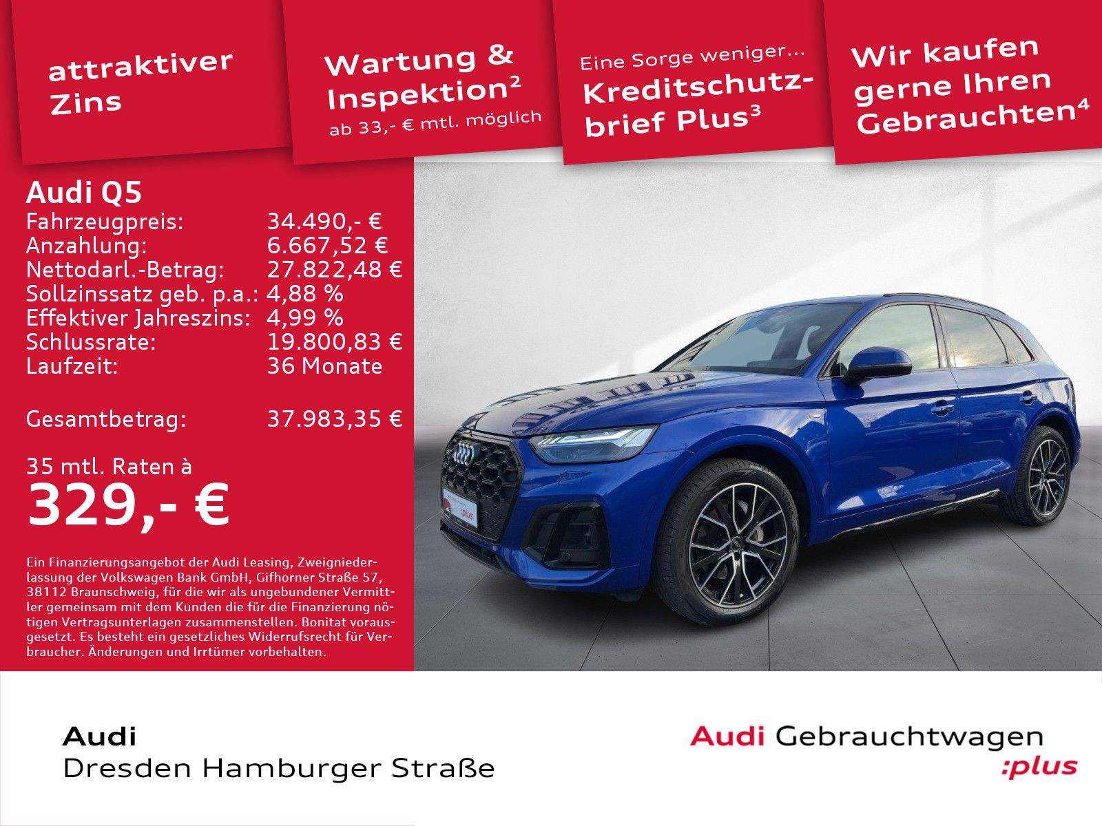 Audi Q5 SUV S line 40 TDI quattro AHZV Standh. LED-SW