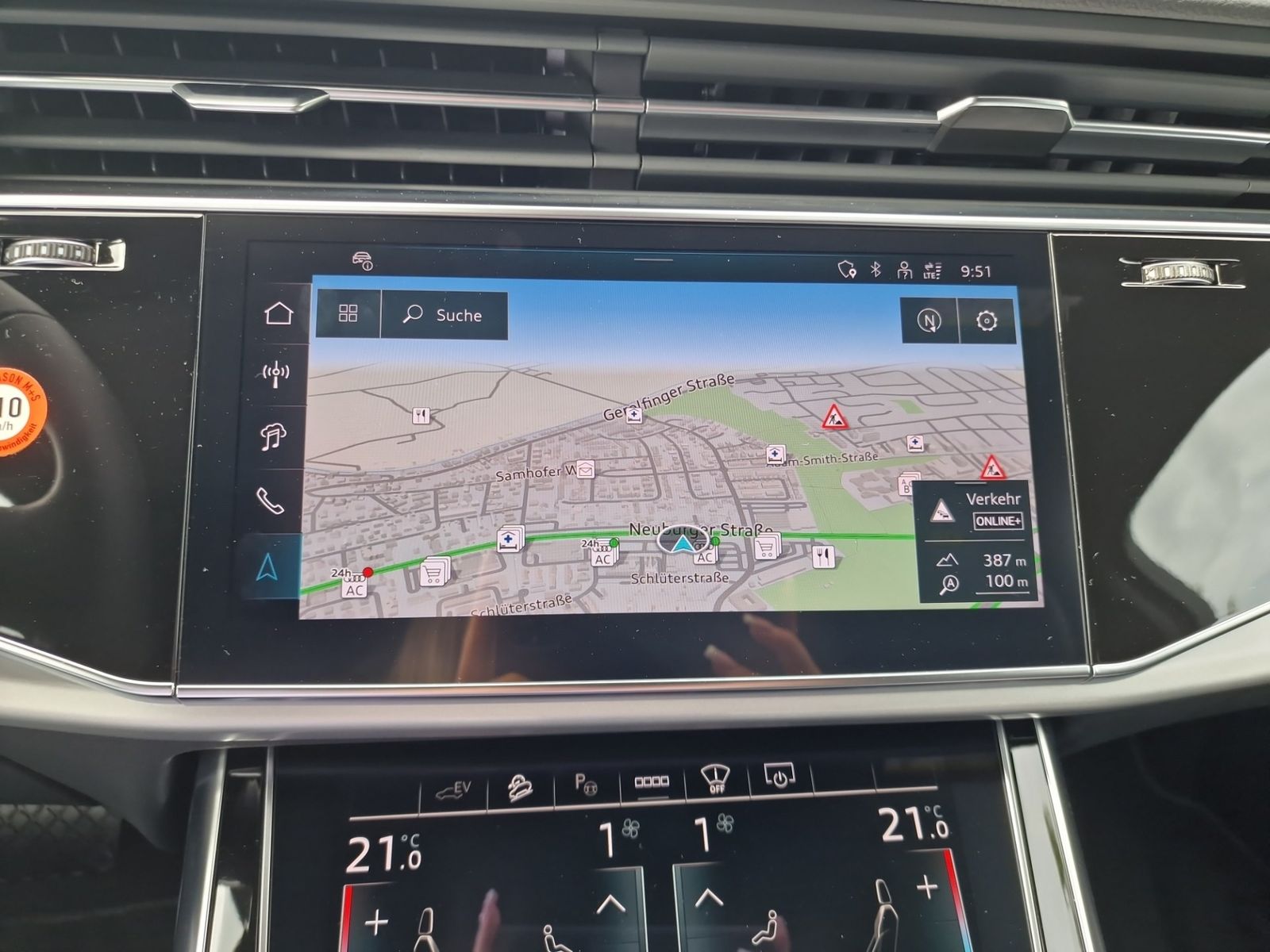 Audi Q7 55 TFSI e qu S line MATRIX Luft AHK HuD 21"