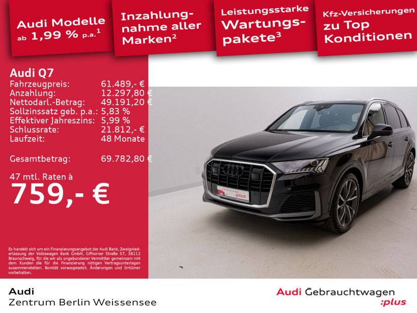 Audi Q7 50 TDI TIPT*S-LINE*7-SITZ*PANO*AHK*STAND*360*
