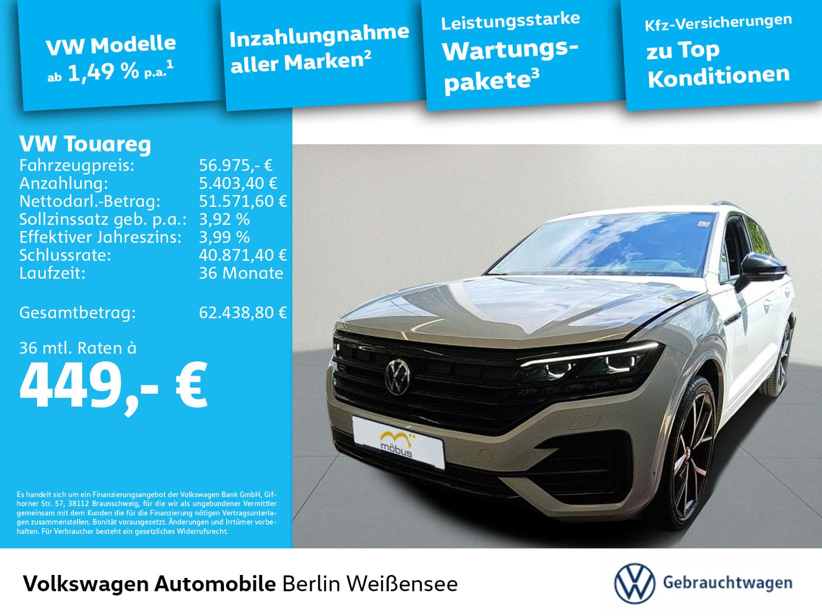 Volkswagen Touareg 3.0 V6 TDI R-Line 4M*STHZG*PANO*MATRIX*L