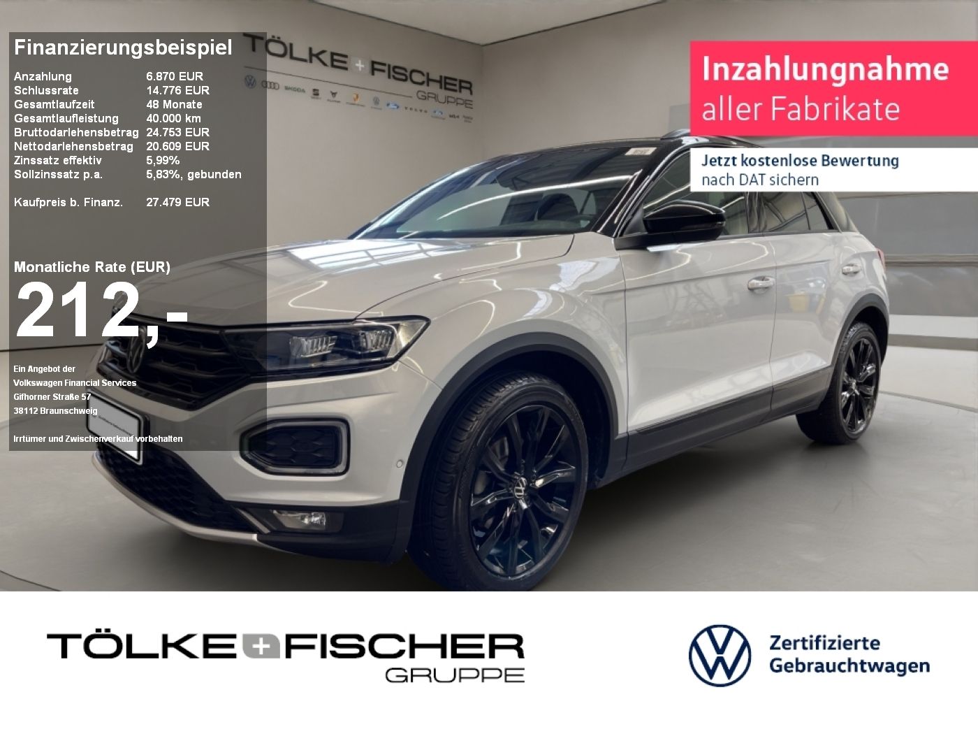 Volkswagen T-Roc 1.5 TSI Sport - Samsaru's Car Outlet