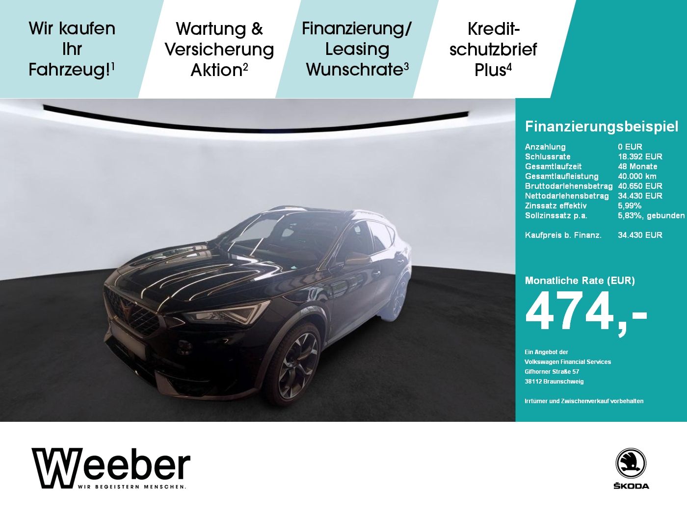 Cupra Formentor VZ 4Drive *AHK*NAVI*KAMERA*LED*SHZ*APP