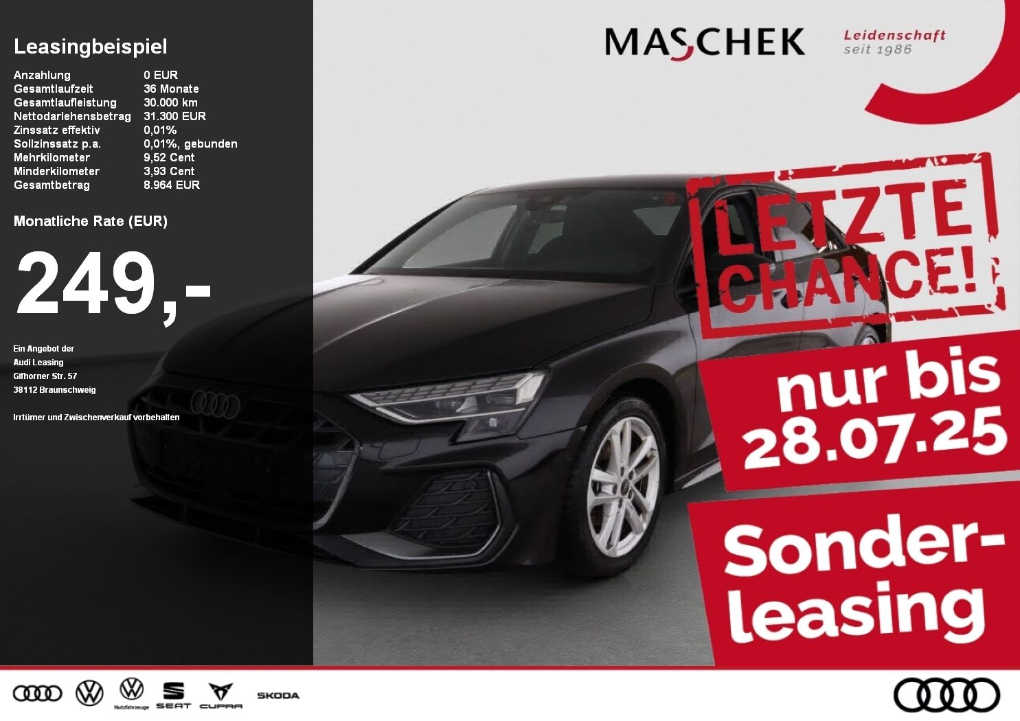 Audi A3 Limousine S line 30 TFSI S tronic - Samsaru's Car Outlet
