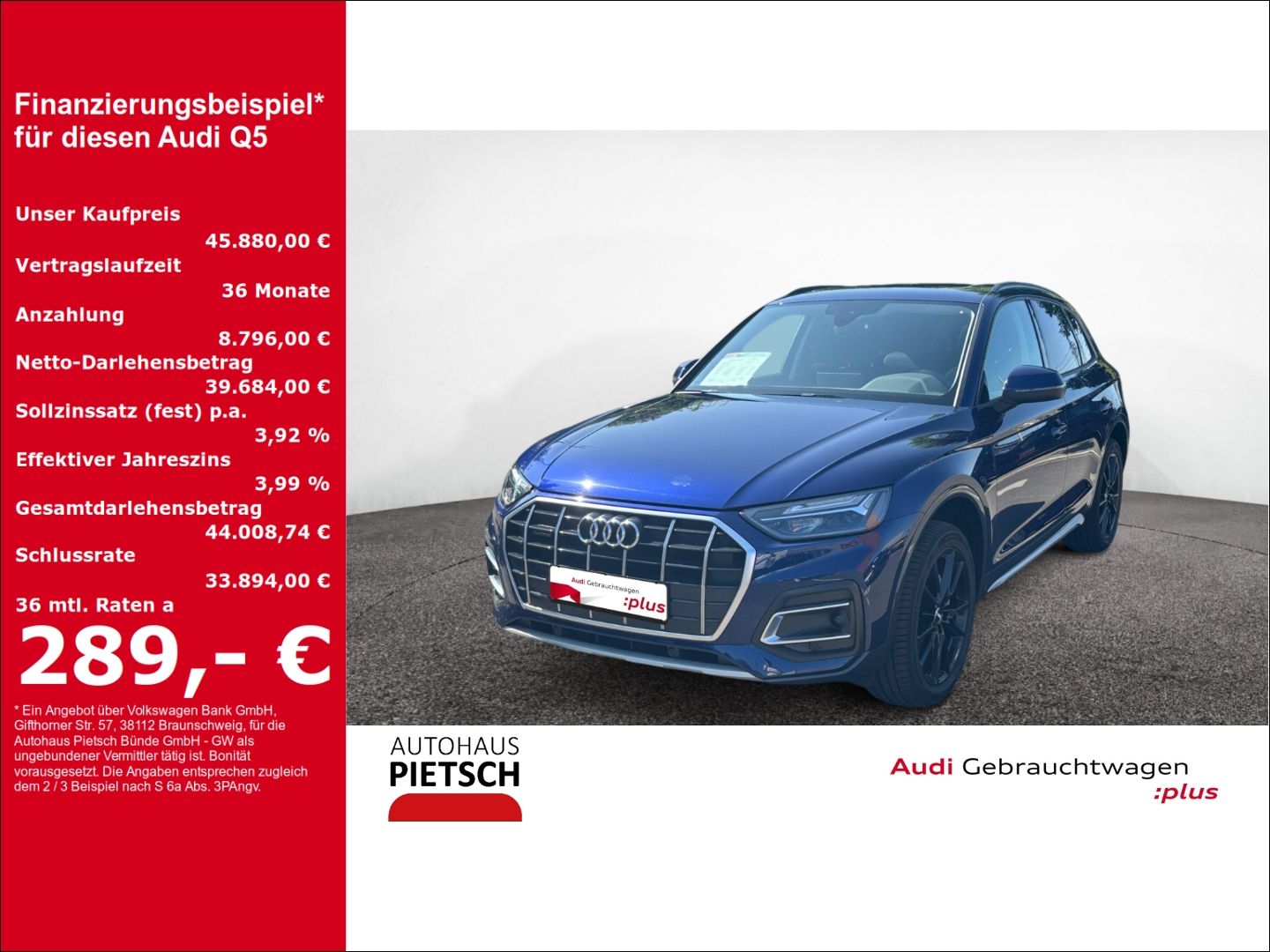 Audi Q5 40 TDI quattro Advanced - Samsaru's Car Outlet