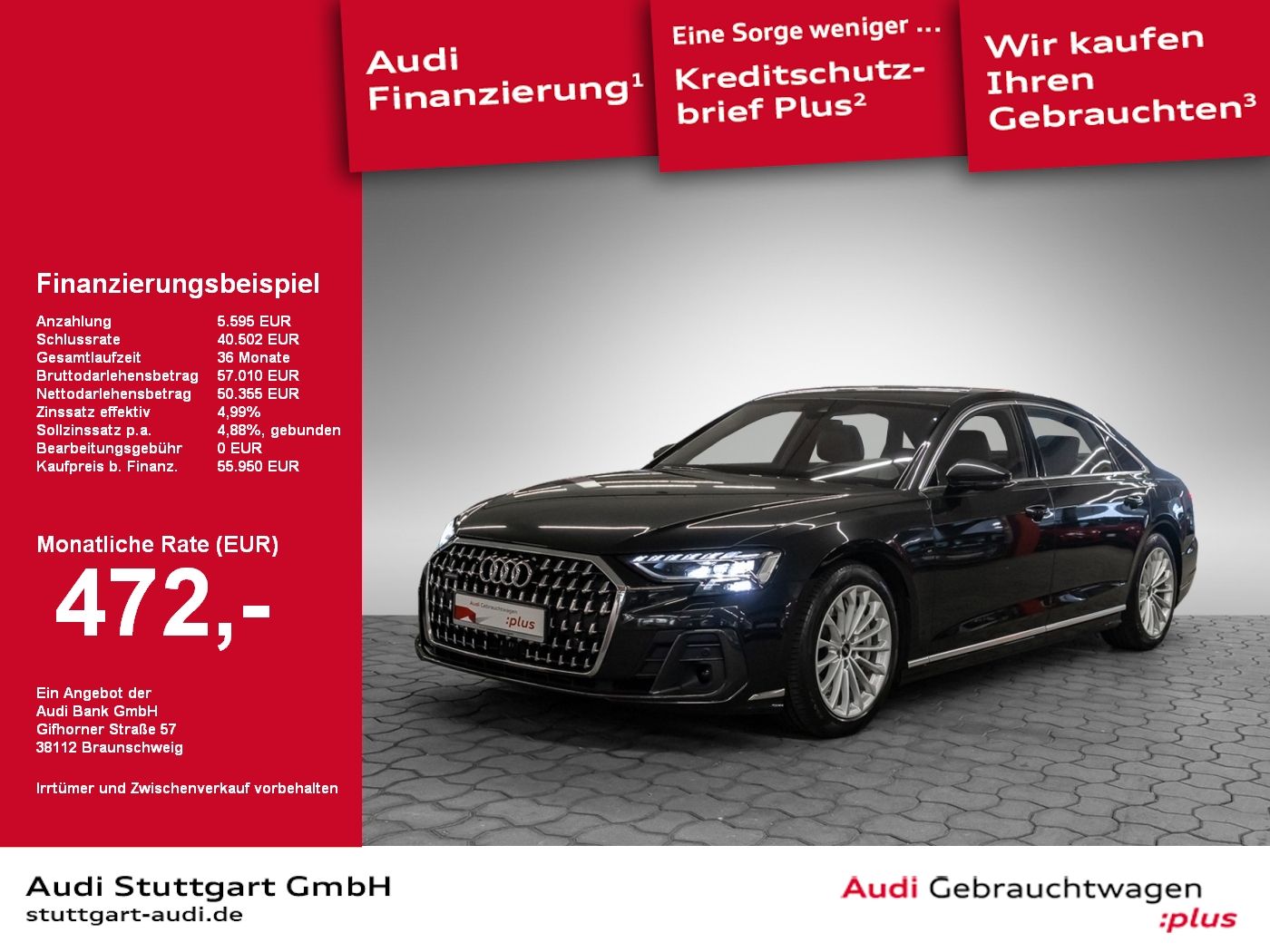 Audi A8 L 60 TFSI e quattro - Samsaru's Car Outlet