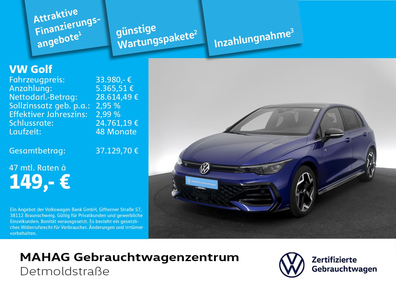 Volkswagen Golf VIII 1.5 eTSI R-Line BlackStyle IQ.Light St
