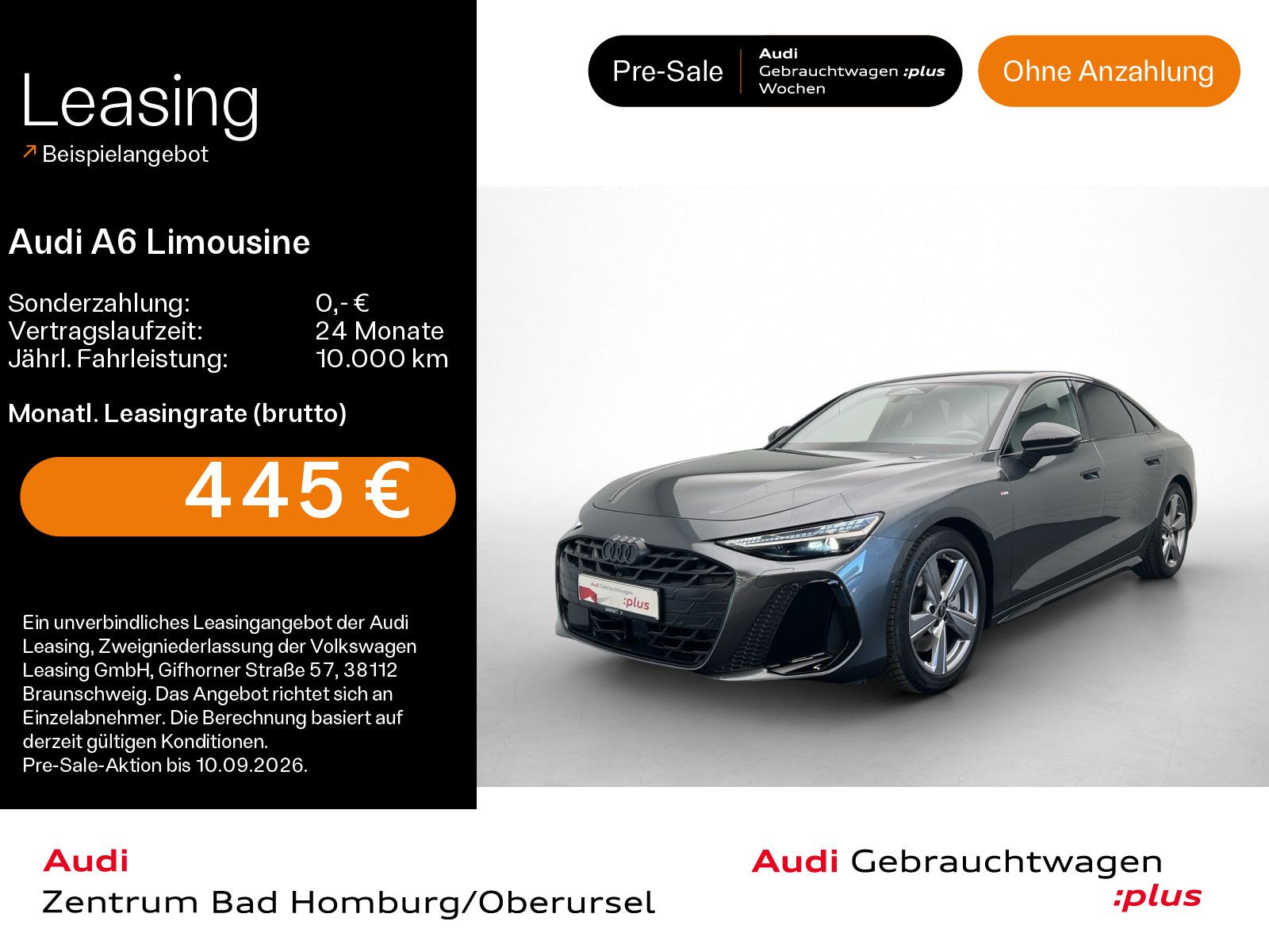 Audi A6 Limousine 55 TFSI qu 2x S line S tro*B&O*HUD*