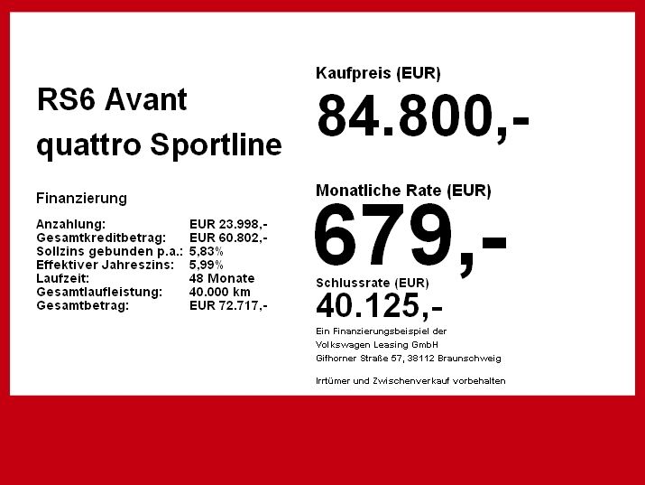 Audi RS6 Avant quattro MATRX Abgas+ Pano ACC Night HU