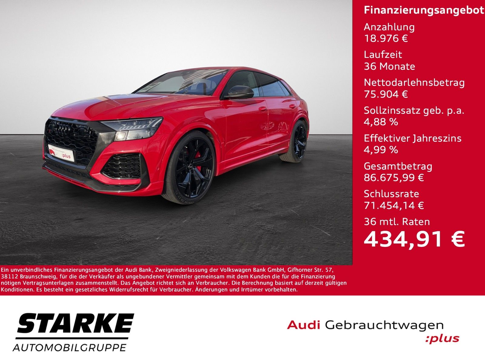 Audi RSQ8 4.0 TFSI tiptronic quattro  HeadUp Panodach