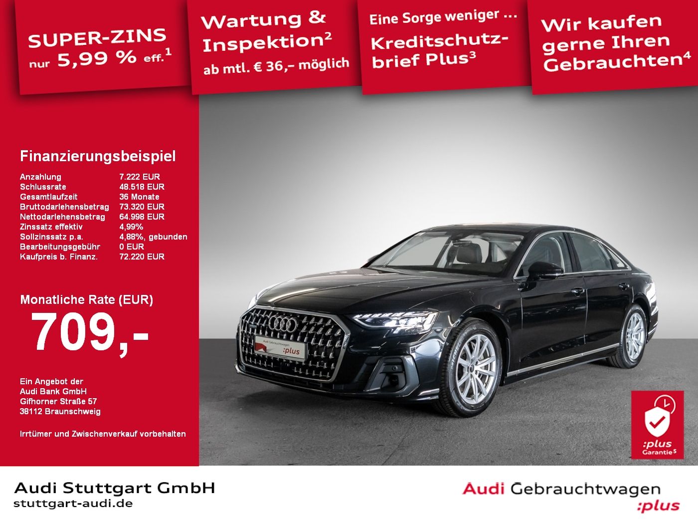 Audi A8 50 TDI quattro tiptronic - Samsaru's Car Outlet