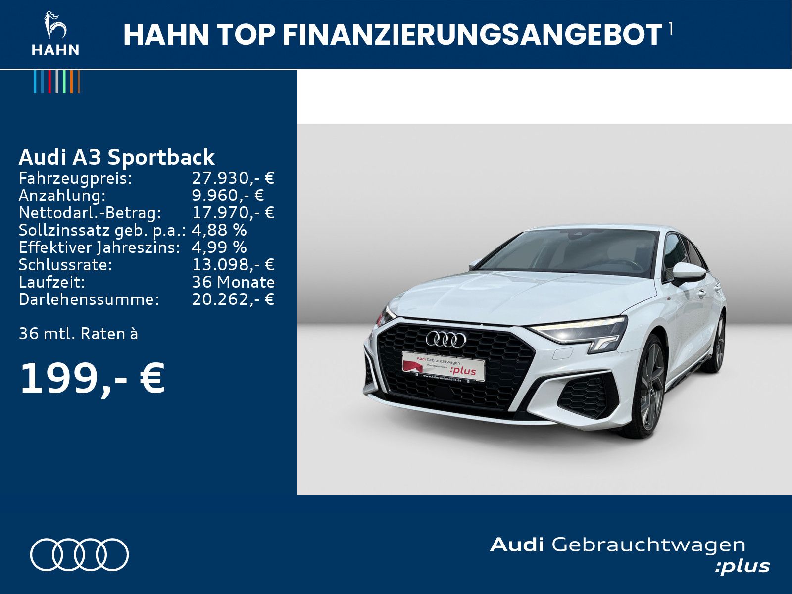 Audi A3 Sportback 35 TFSI S tronic S Line - Samsaru's Car Outlet