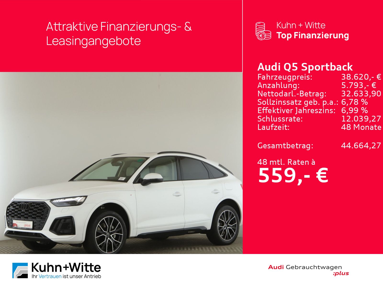 Audi Q5 Sportback 50 TFSIe quattro S line Pano+AHK