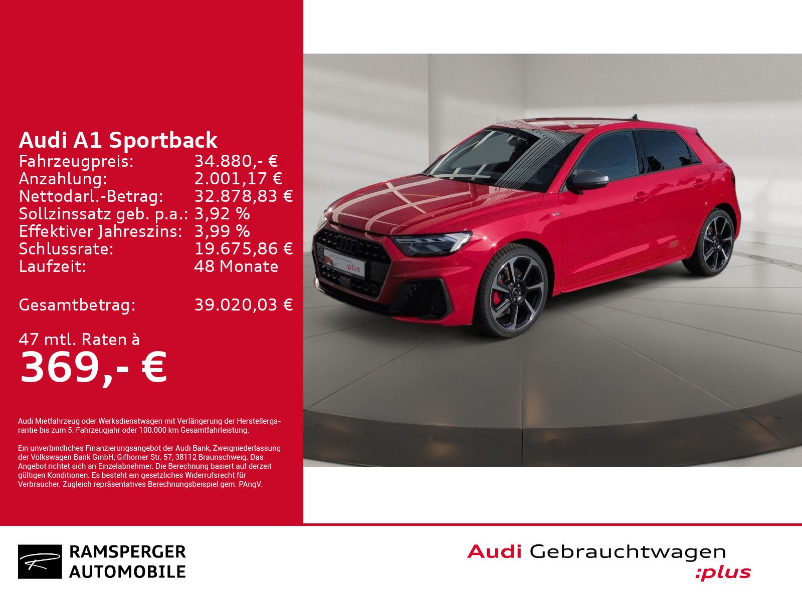 Audi A1 Sportback S line 40 TFSI LED ACC Sonos Kamera