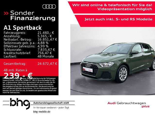 Audi A1 Sportback 25 TFSI advanced MMI/Interface/EPH/