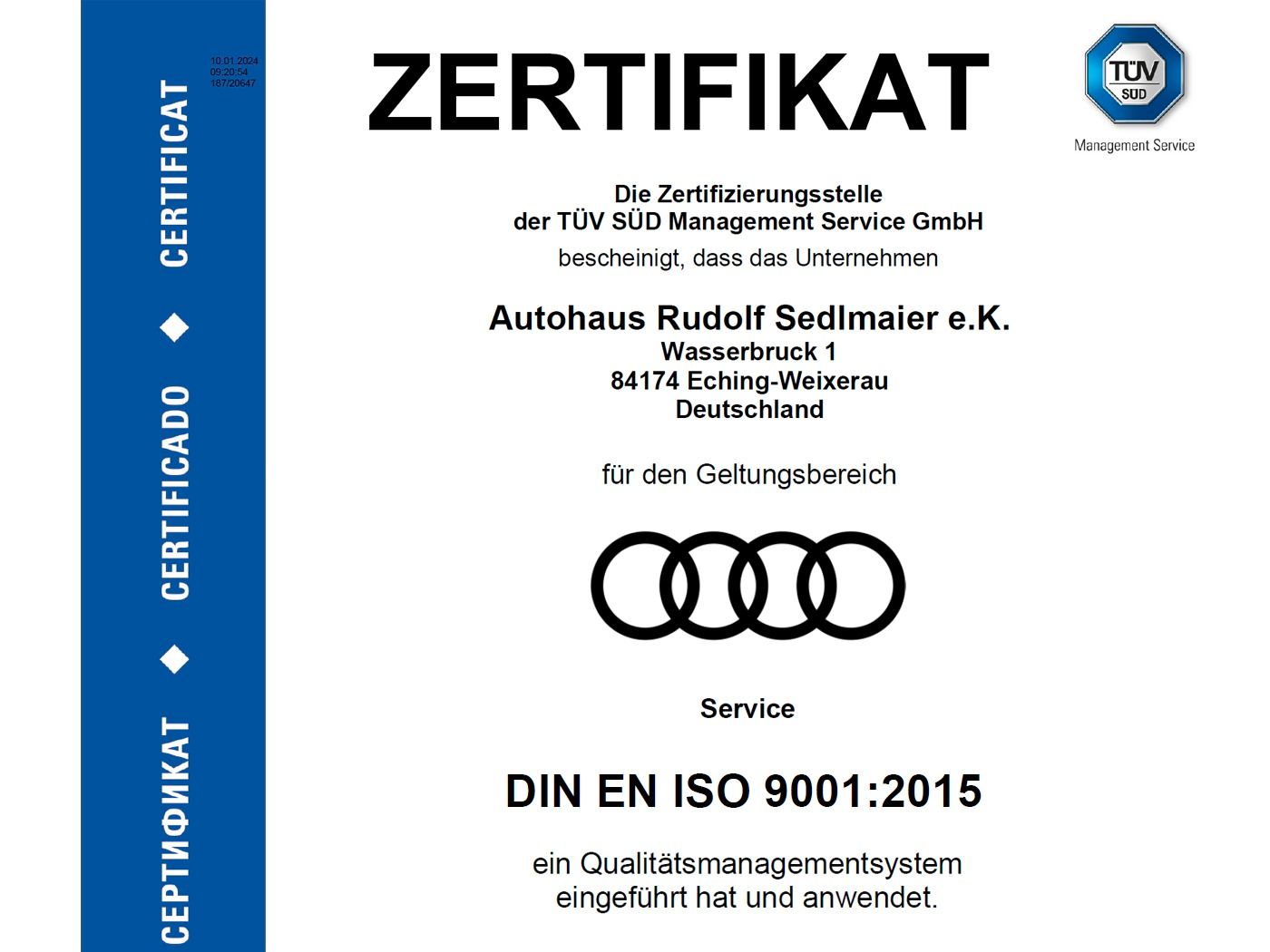 Audi A3 Sportback 35 2.0 TDI advanced RCam|SHZ|NAV|AP