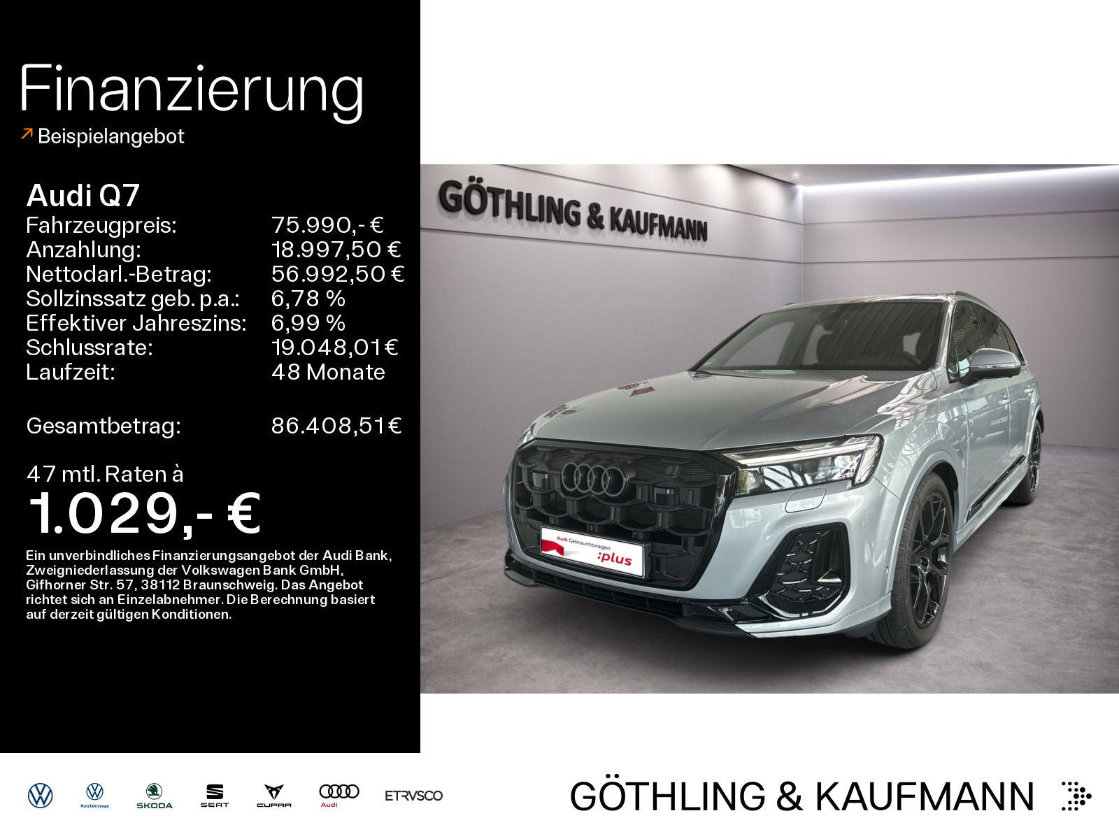 Audi Q7 SUV S line 45 TDI quattro 170(23 1) kW(PS) ti