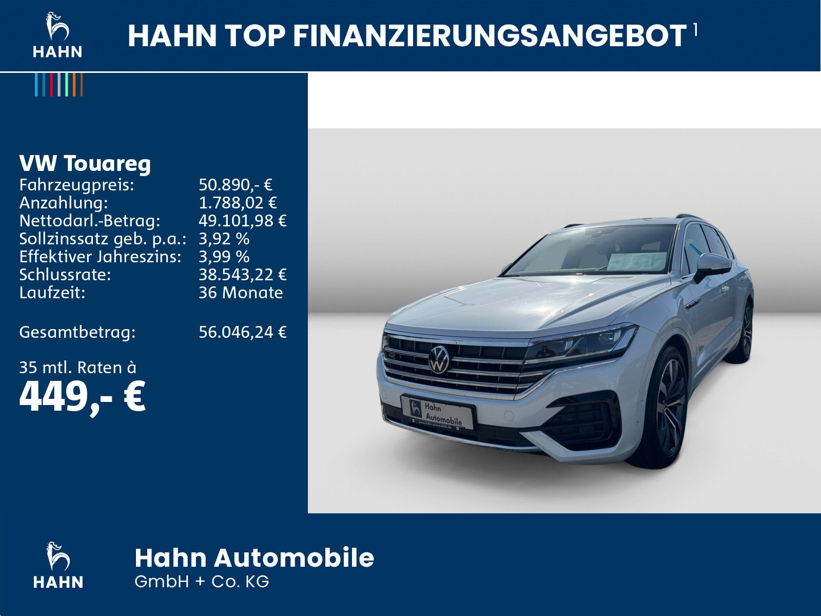 Volkswagen Touareg 3.0TDI R-Line AHK Luft Standhz Pano Cam