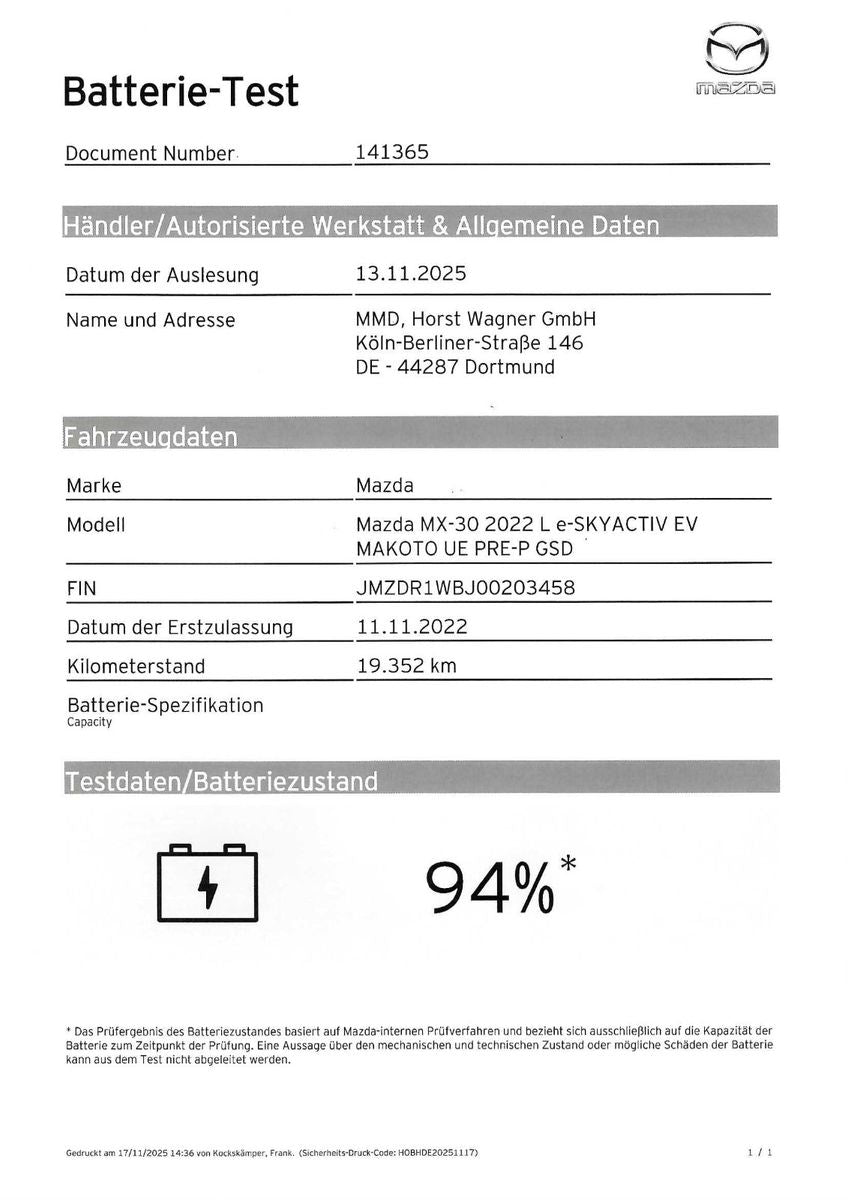 Mazda MX-30 Makoto EV 145 PS *GSD*Premium-Paket*