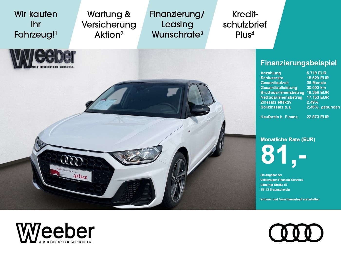 Audi A1 Sportback s line - Samsaru's Car Outlet