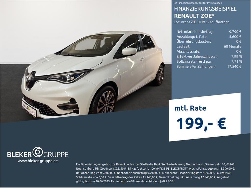 Renault ZOE Intens Z.E. 50 - Samsaru's Car Outlet