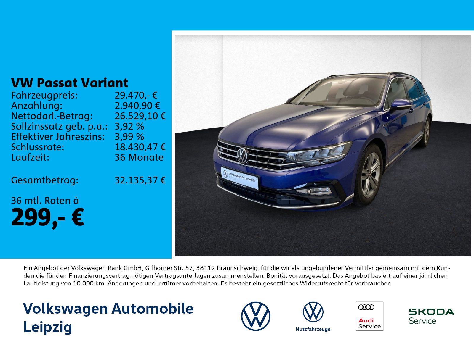 Volkswagen Passat Variant Business 2.0 TDI DSG R-Line 4Moti