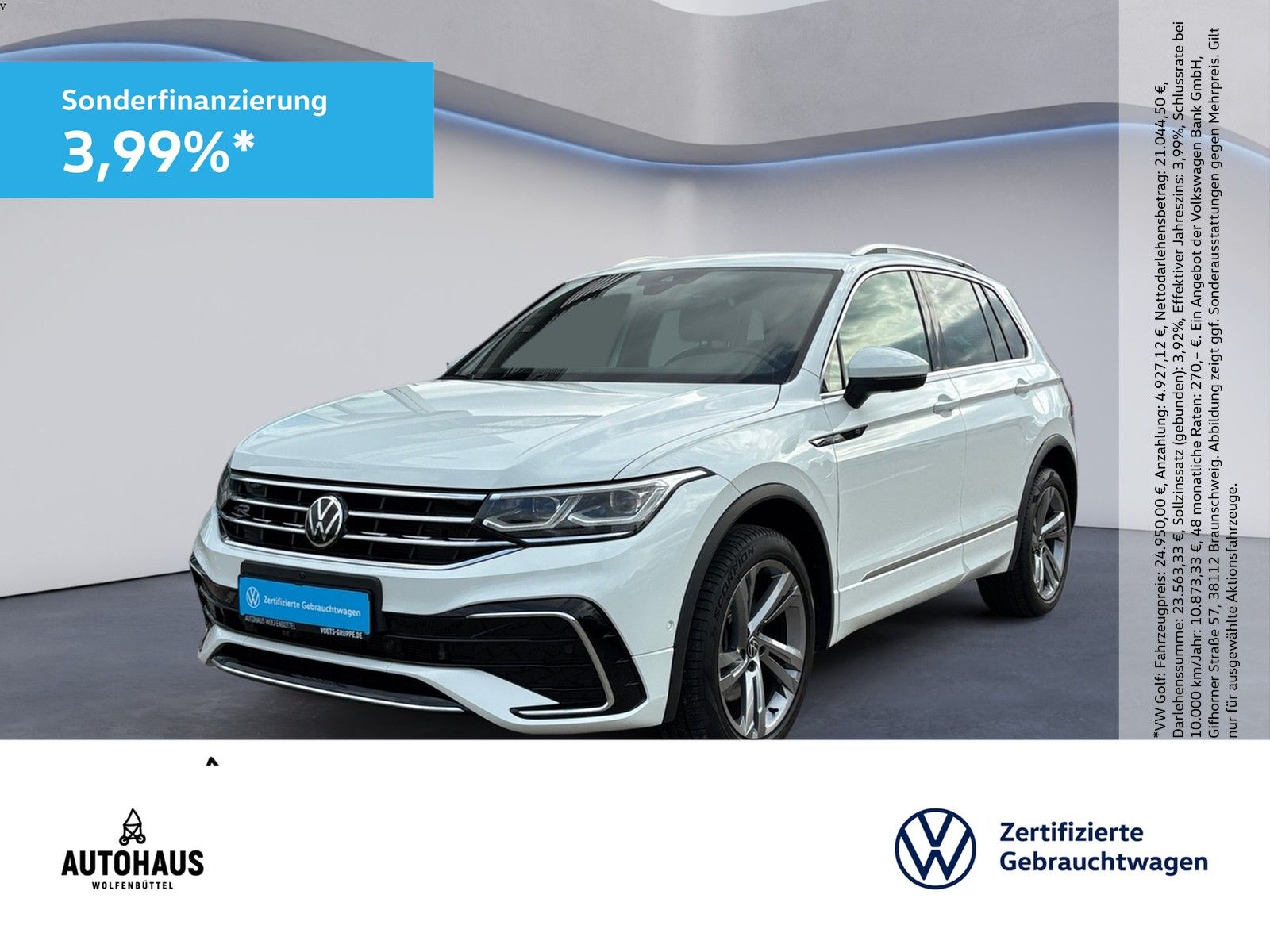 Volkswagen Tiguan R-Line 2.0 TDI DSG 4Motion AHK CAM NAV