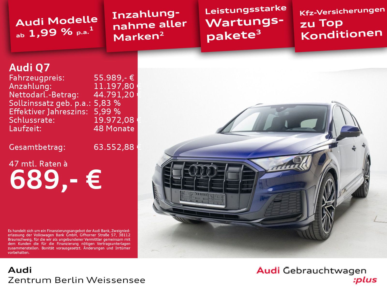 Audi Q7 50 TDI S-TRO*S-LINE*QUA*HUD*MATRIX*B&O*AHK*36