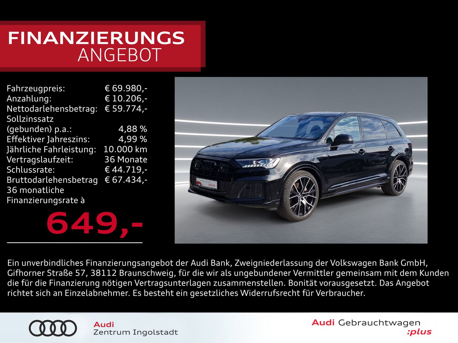 Audi Q7 50 TDI qu S line LASER Pano S-Sitz 22" STHZG