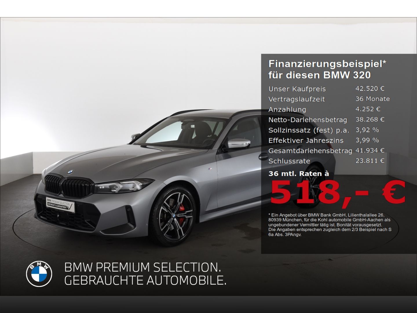 BMW 320 i Touring M Sport Pro Driving Assistant Prof