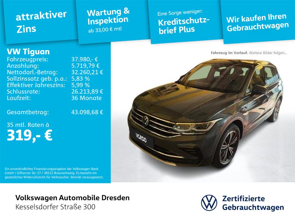 Volkswagen Tiguan 2.0 TDI DSG 4M Elegance Standhzg. AHZV Ka
