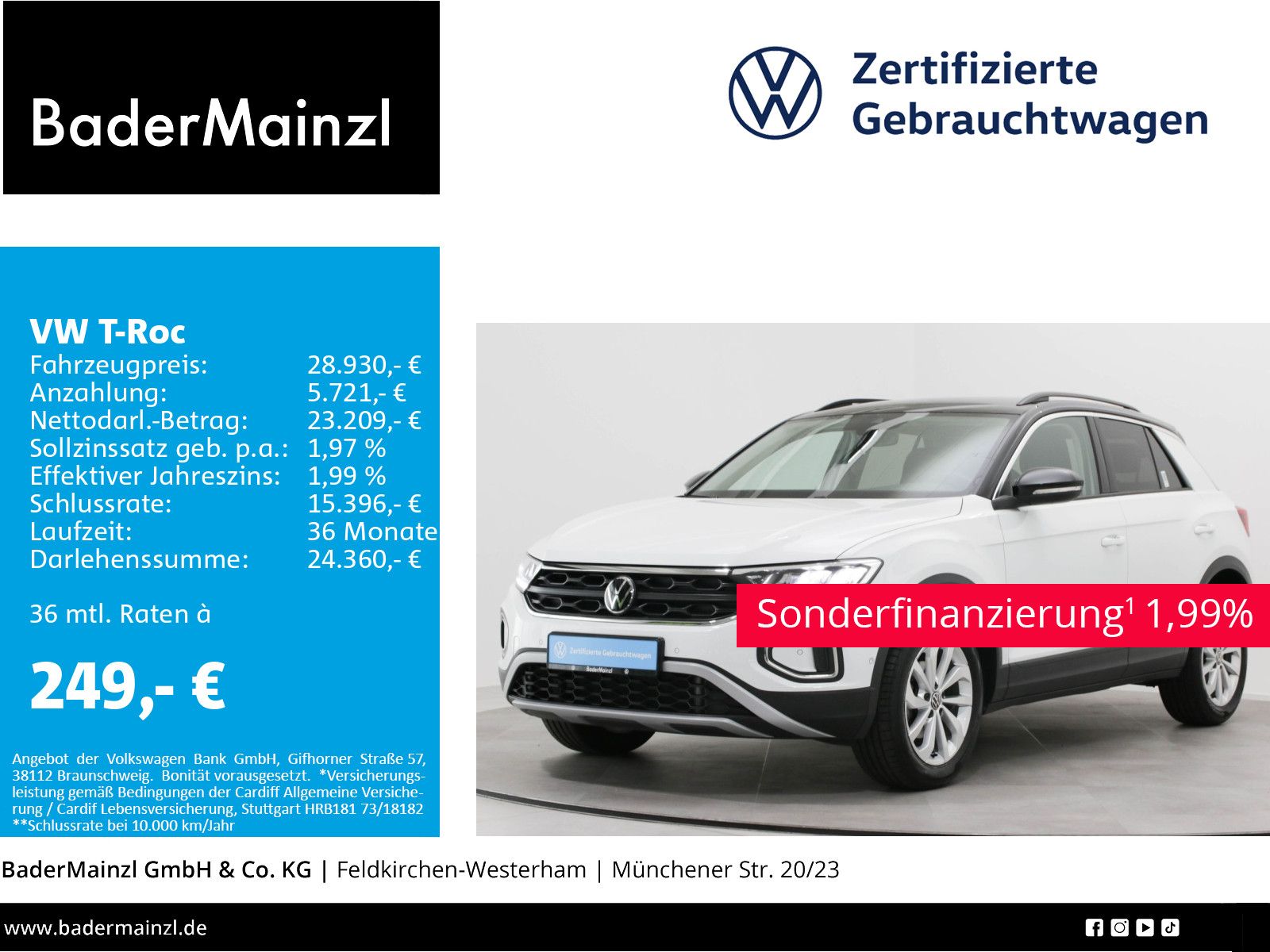 Volkswagen T-ROC 1.5 TSI DSG Life - Samsaru's Car Outlet