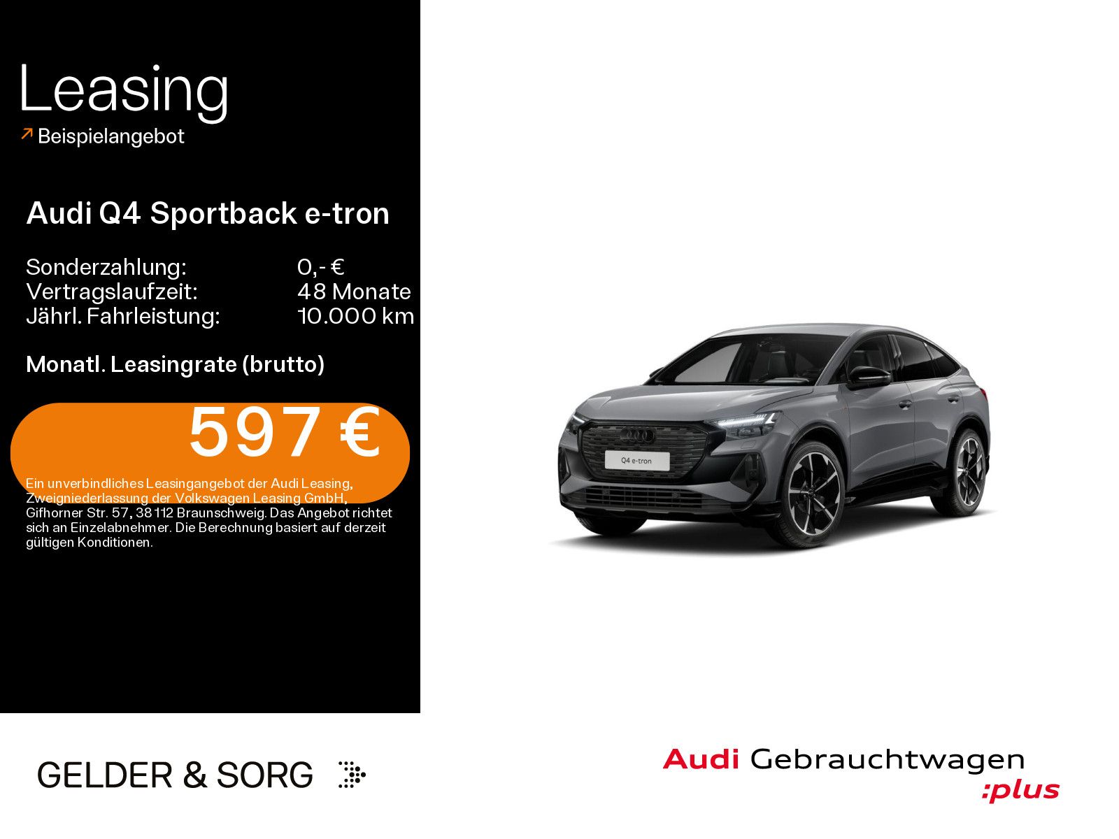 Audi Q4 Sportback 55 e-tron qu. S line 504km/WLTP*AHK