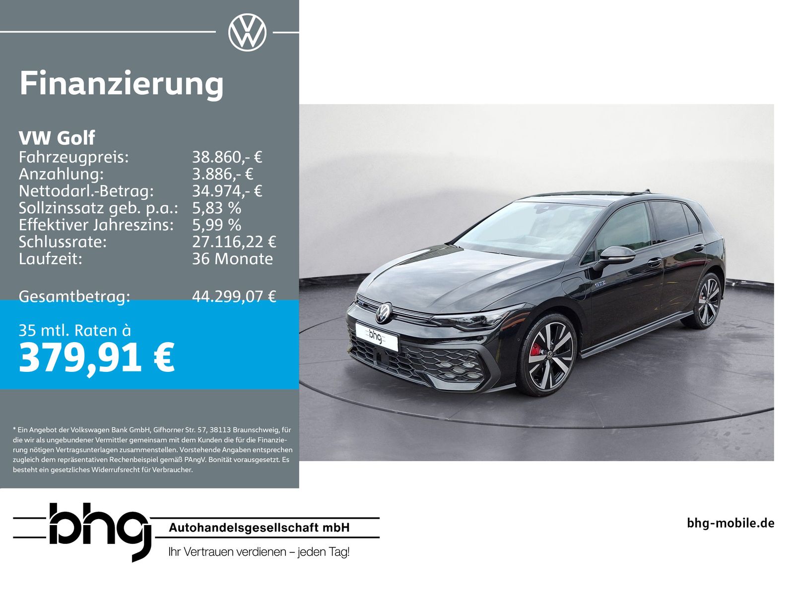 Volkswagen Golf GTE *Pano *Head-up Display *AHK *Matrix-LED