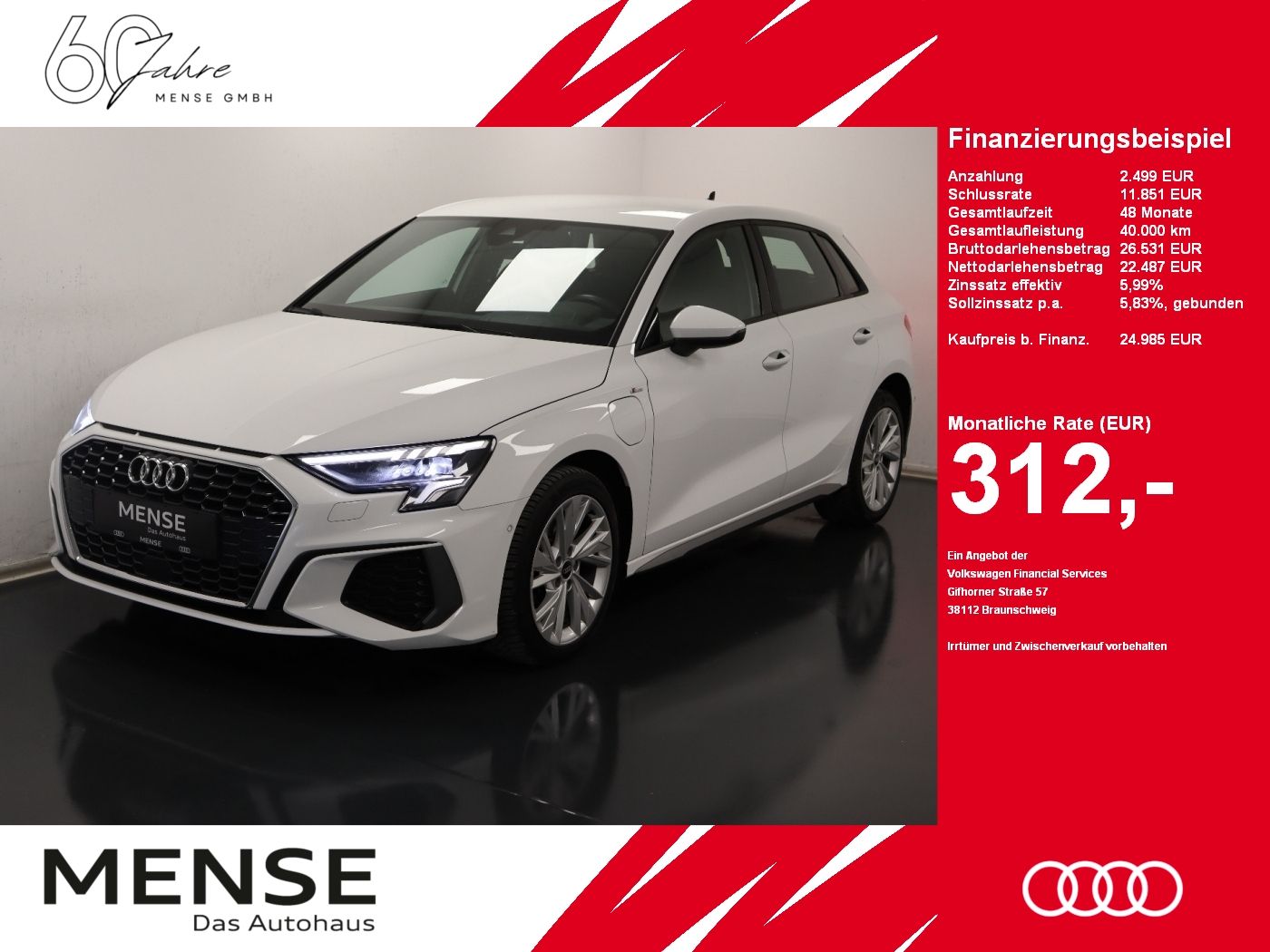 Audi A3 Sportback 40 1.4 TFSI e S-Line CarPlay|LED|LM