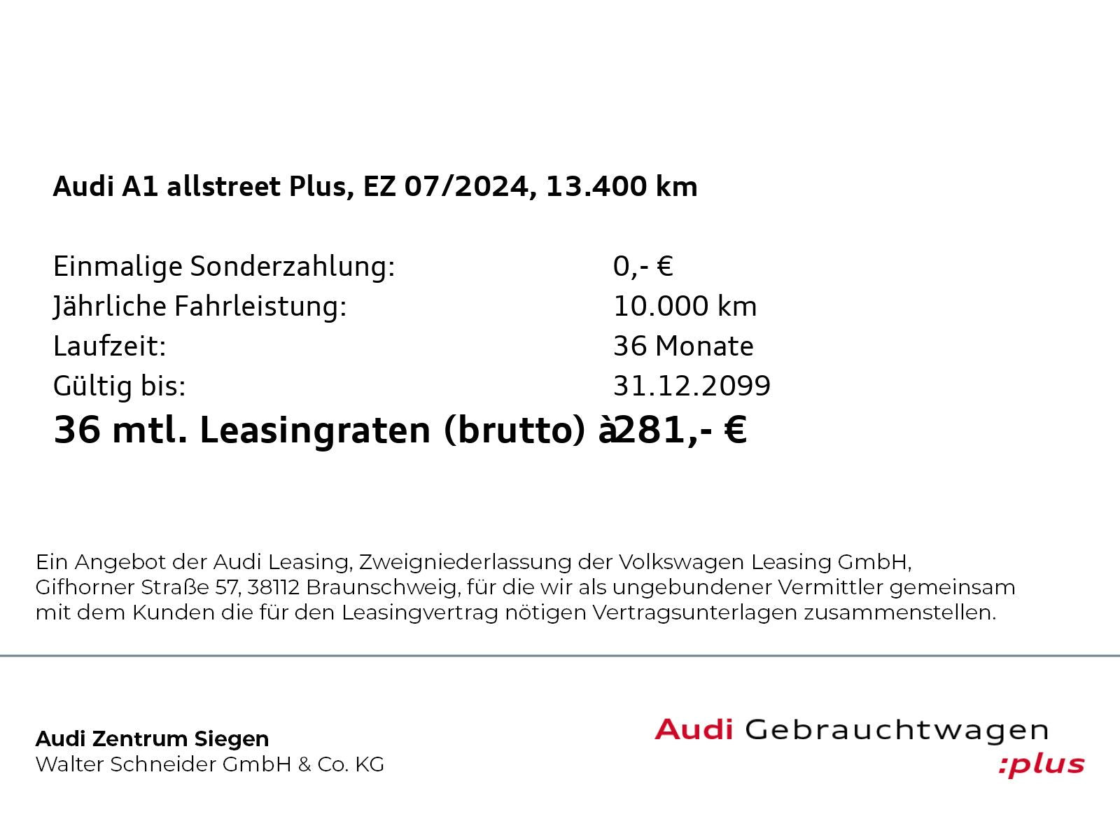 Audi A1 allstreet 30 TFSI Navi LED VC Optik schwarz p