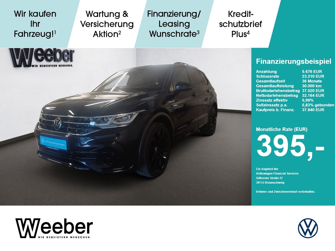Volkswagen Tiguan Allspace R-Line 4Motion *360°CAM*AHK*PANO
